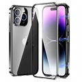 Sony Xperia 10 IV Magnetisch Hoesje met Gehard Glas - Zwart