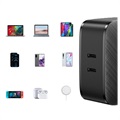 Ugreen CD216 Snelle Wandlader - 2x USB-C PD, QC4.0 - 66W